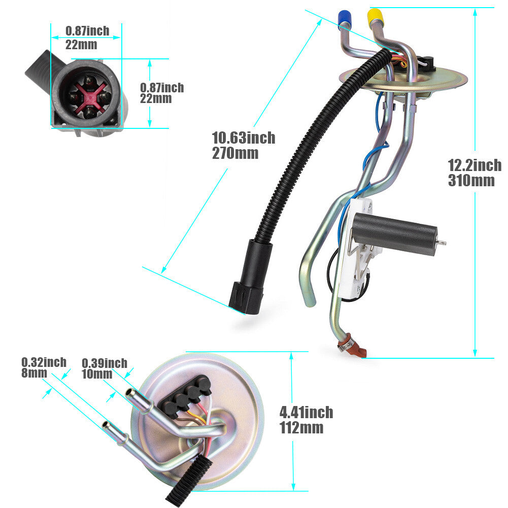 FMSU-9DER for ford F250 F350 1994-97 Diesel Fuel Tank Sending Unit Fit Rear tank