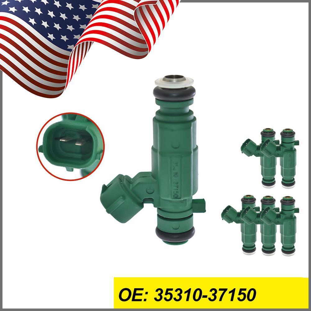 6PCS Upgrade Fuel Injectors For 2001-2006 for Hyundai Santa Fe for Kia Optima 2.7L V6 US
