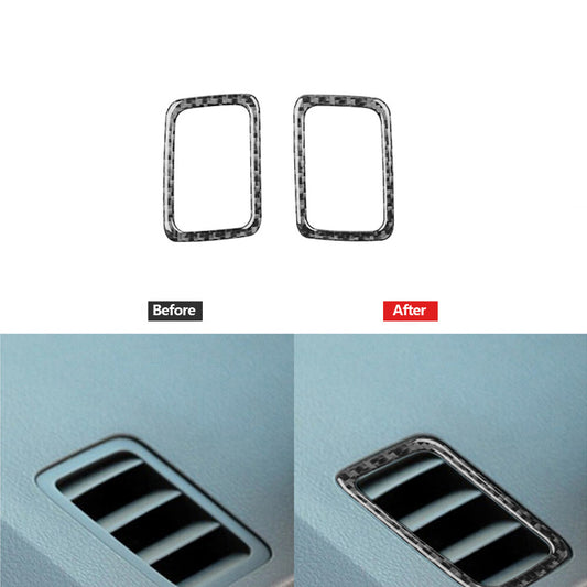 Carbon Fiber Console Air Vent Outlet Cover Trim for Toyota for Corolla 2007-2013