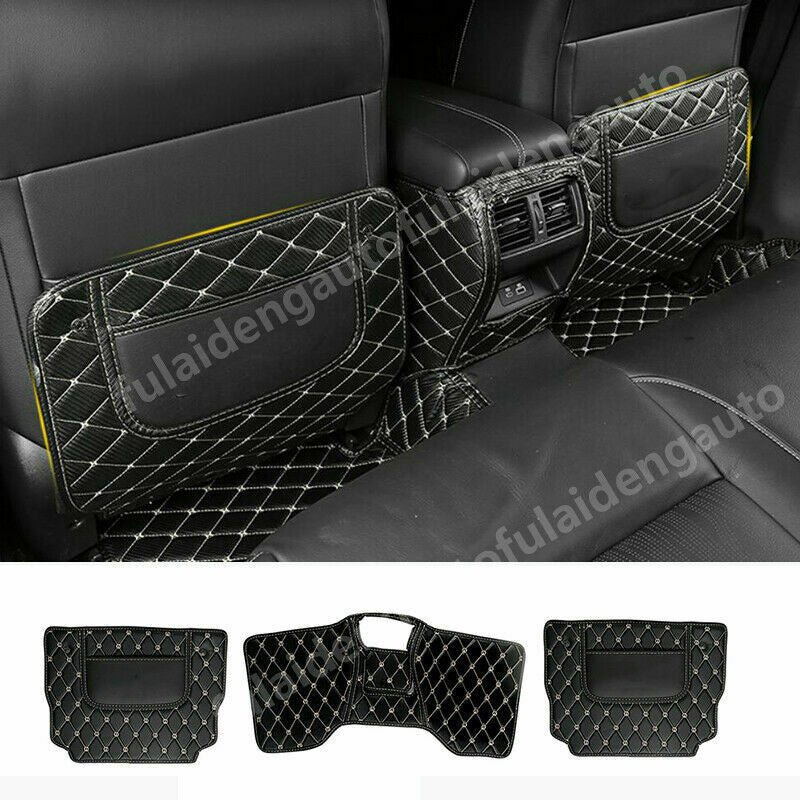3x for Nissan Teana Altima 19-2022 for Seat Back Protector Cover Anti-kick Mat Black