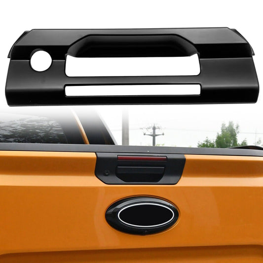 for Ford Ranger 2024 2025 Rear Trunk Door Tail Handle Cover Trim Matte Black 1X