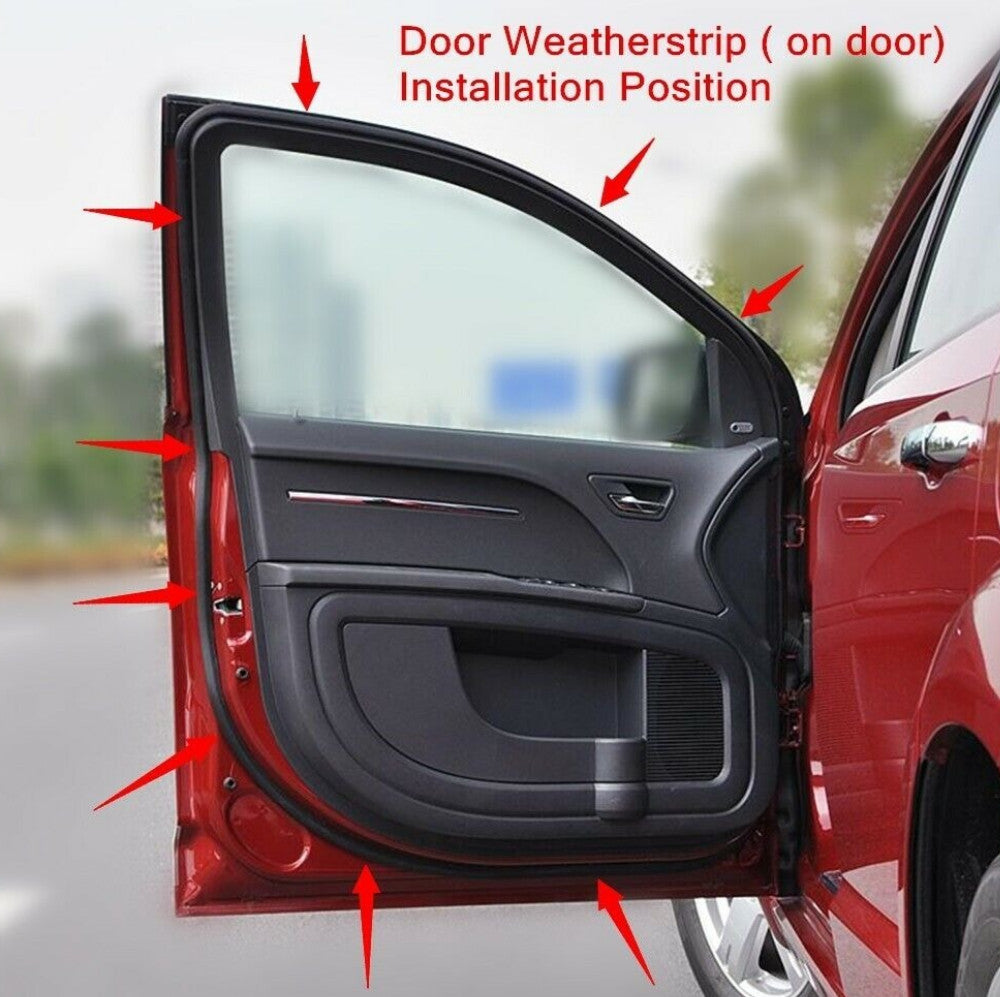 Suitable for 2003-2007 for Honda Accord door weatherstrip 4-piece Slence open-end washer on the door