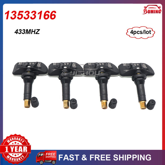 (4) TPMS 13533166 TIRE PRESSURE SENSORS 433MHz for GM 2021 TAHOE for YUKON for ESCALADE