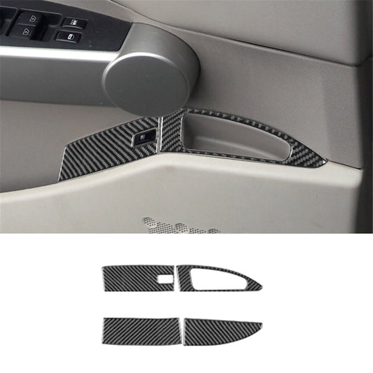 4Pcs Fuel Tank Cap Switch Button Trim Cover for Nissan Quest 2004-2006 Type A