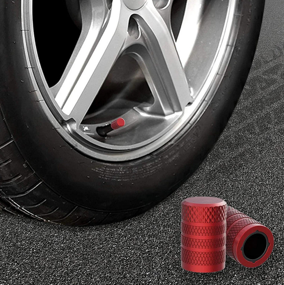 4-piece car tire valve cover rod air dust cover, sky blue, suitable for Hyundai for Acura