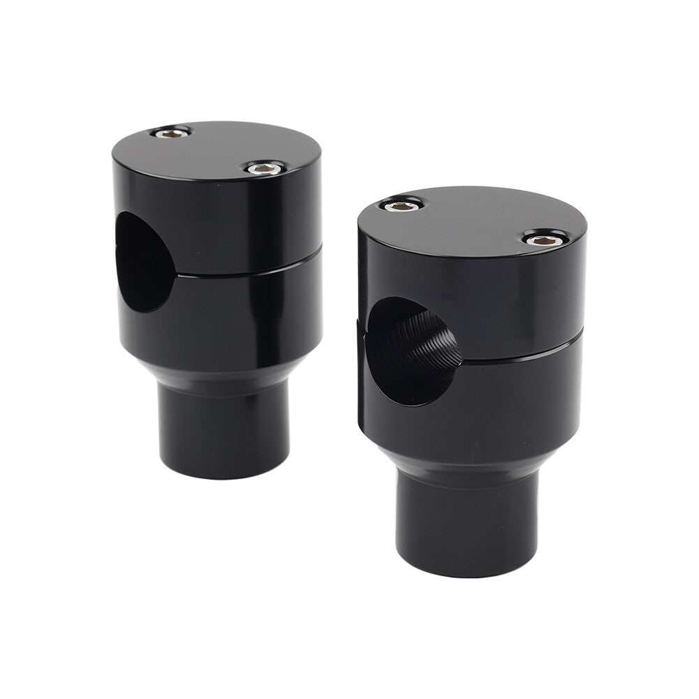 7/8 22mm Handlebar Riser Clamp Mount Kit Black for Harley for Honda