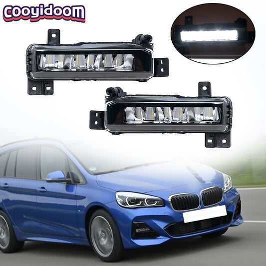 1Pair LED Fog DRL Daytime Running Lights Lamp for BMW G07 F45 F46 2019-2021