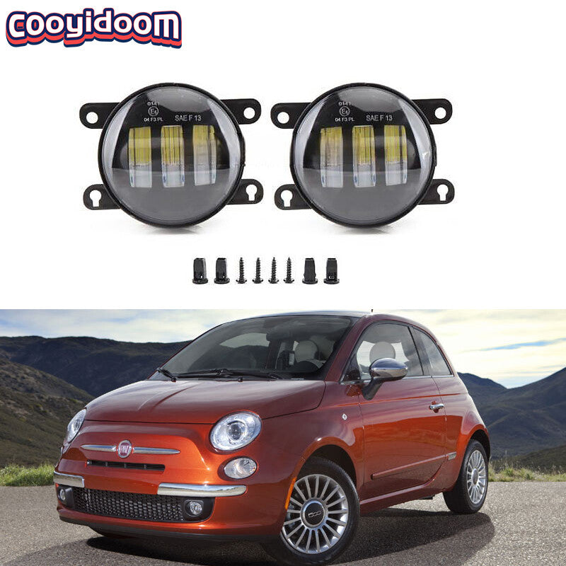 Suitable for 2012-2018 for Fiat 500 LED bumper fog light and driver's light assembly DRL LHRH