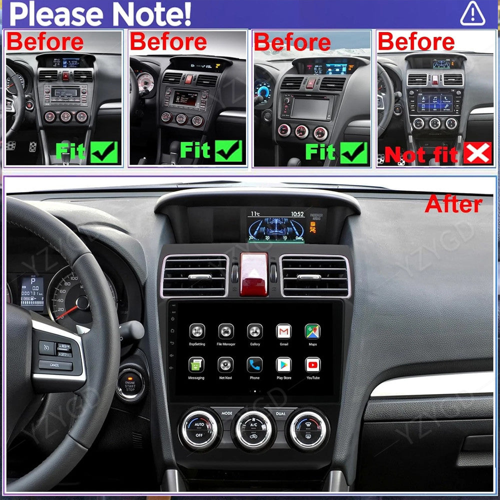 for Subaru for Forester 2013-2015 Android Car Stereo Radio Carplay GPS Navi Screen