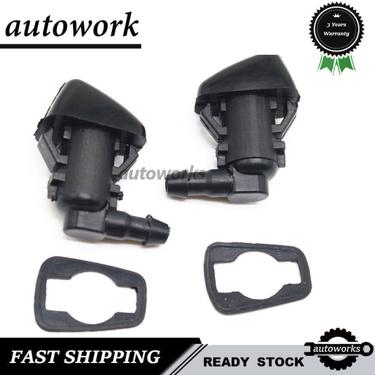 2X for Jeep Grand Cherokee 11-17 Windshield Wiper Water Washer Spray Nozzle Jet