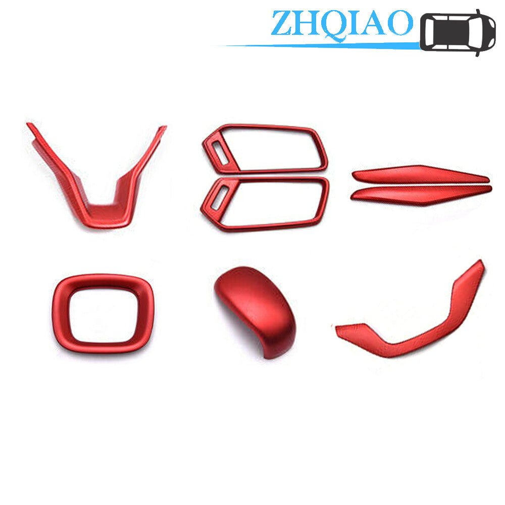 8pcs ABS RED Interior Accessories Whole Kit Cover Trim Fits for Honda Accord 18-20