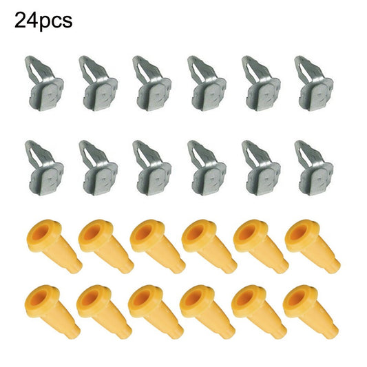 24Pcs/Set Front Door Panel Frame Plugs  Door Panel Clips for Chevy For Camaro