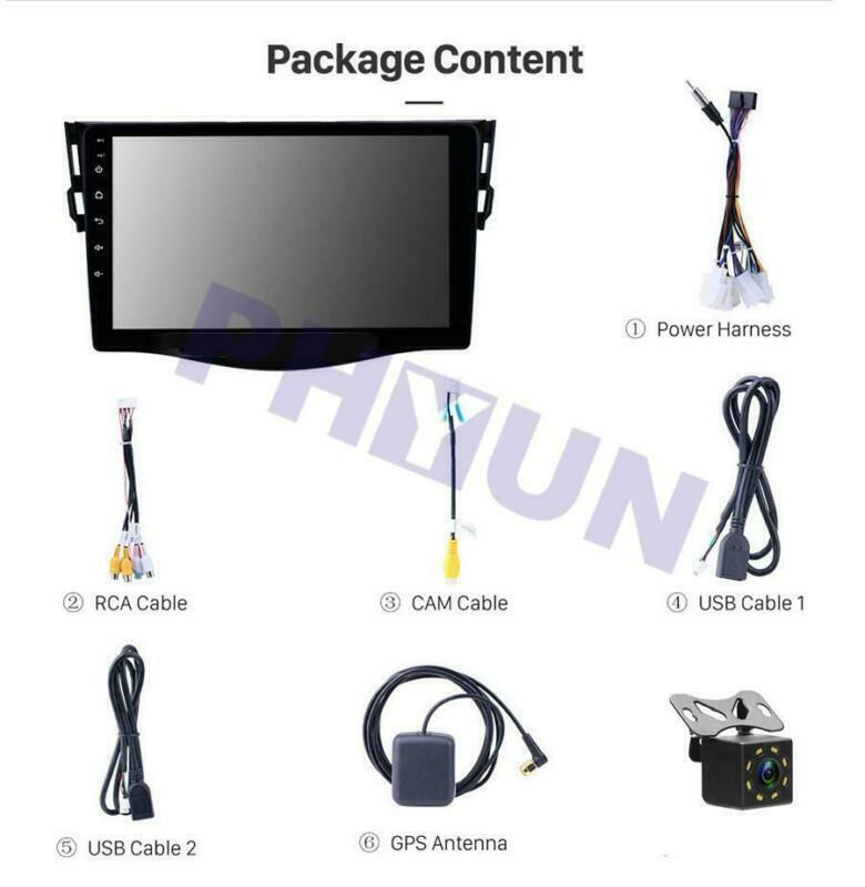 9 Android 8.1 Stereo Radio GPS Navigation w/ Camera for Toyota RAV4 2007-2013