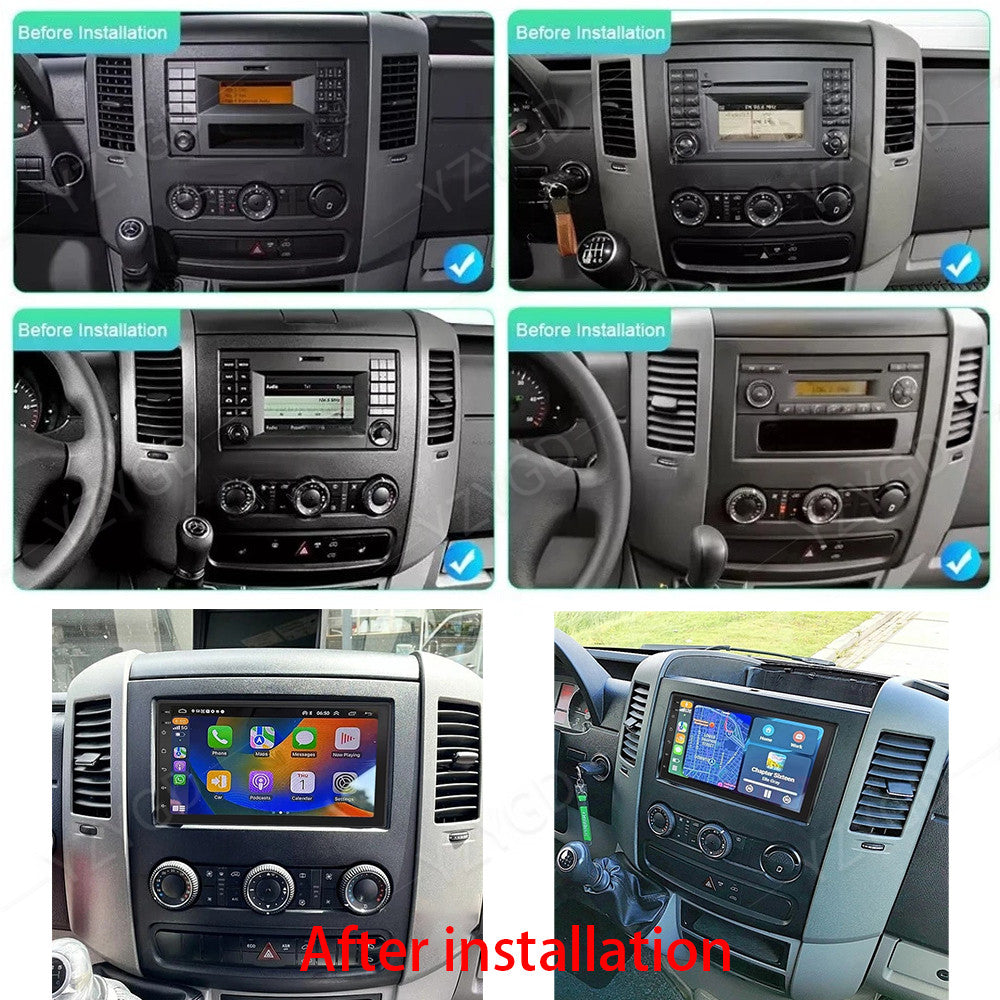 Android CarPlay Car Radio for Freightliner Sprinter 2007-2018 Stereo GPS Screen