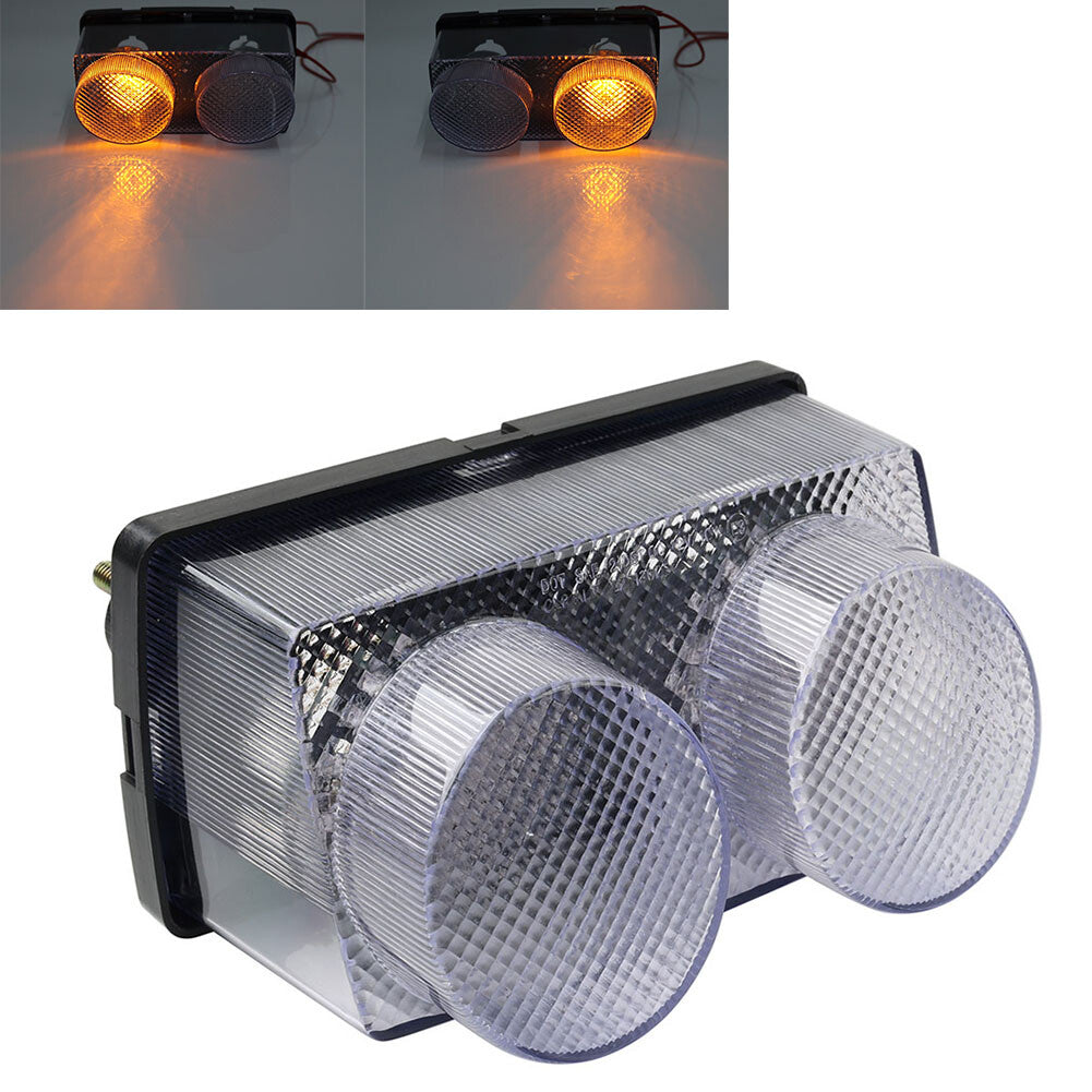 Motorcycle Clear Rear LED Tail Brake Lights Taillamp Fit for Yamaha YZF R1 1998-1999