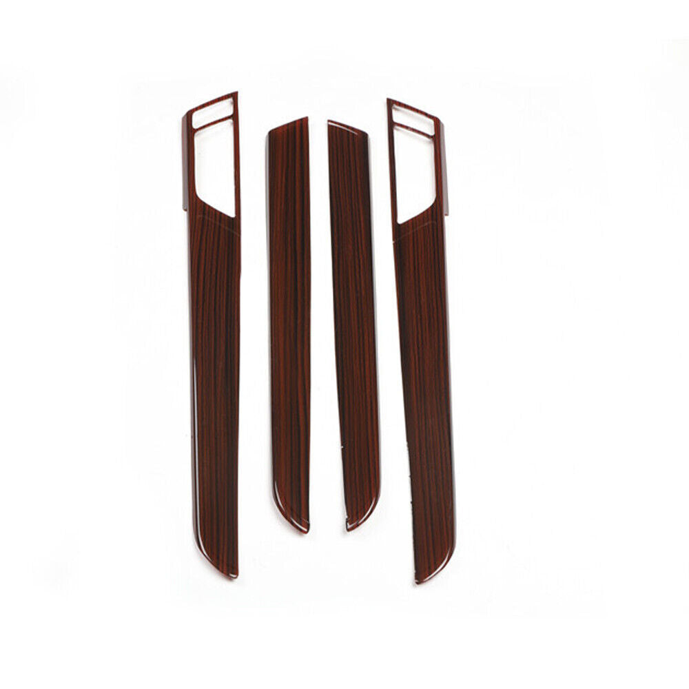 Inner Door Panel Cover Decoration Trim 4PCS Fit for Audi A6L 2005-2011 Red Wood