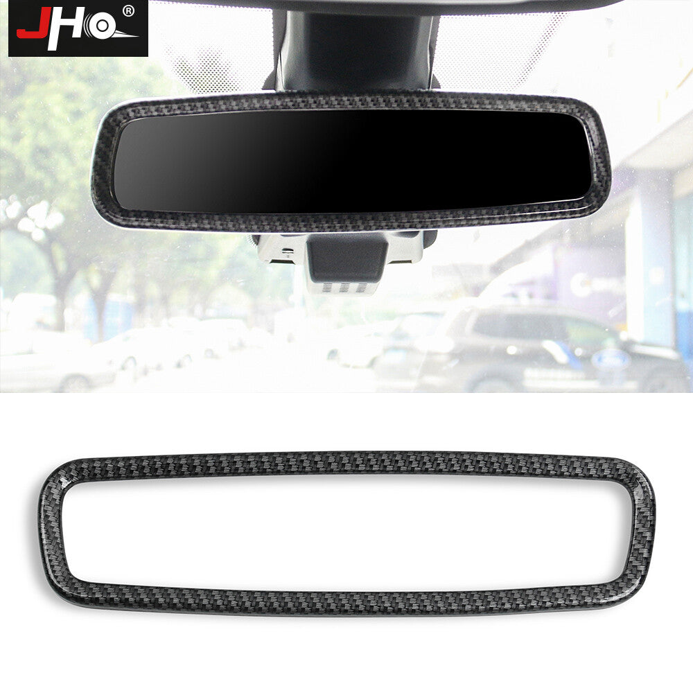 ABS Carbon Fiber Inner Rear View Mirror Cover Decor for 2013-2019 for Ford Explorer
