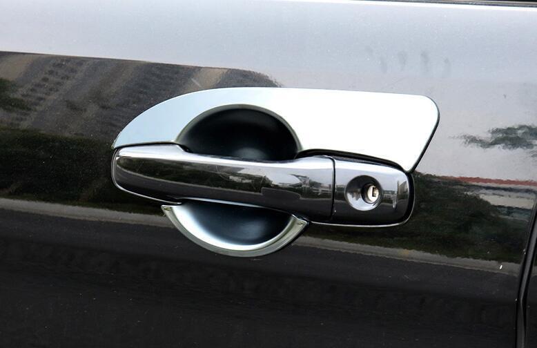 Exterior Side Door Bowl Cover Trim 4X for Ford Explorer 2011-2019 Chrome Steel