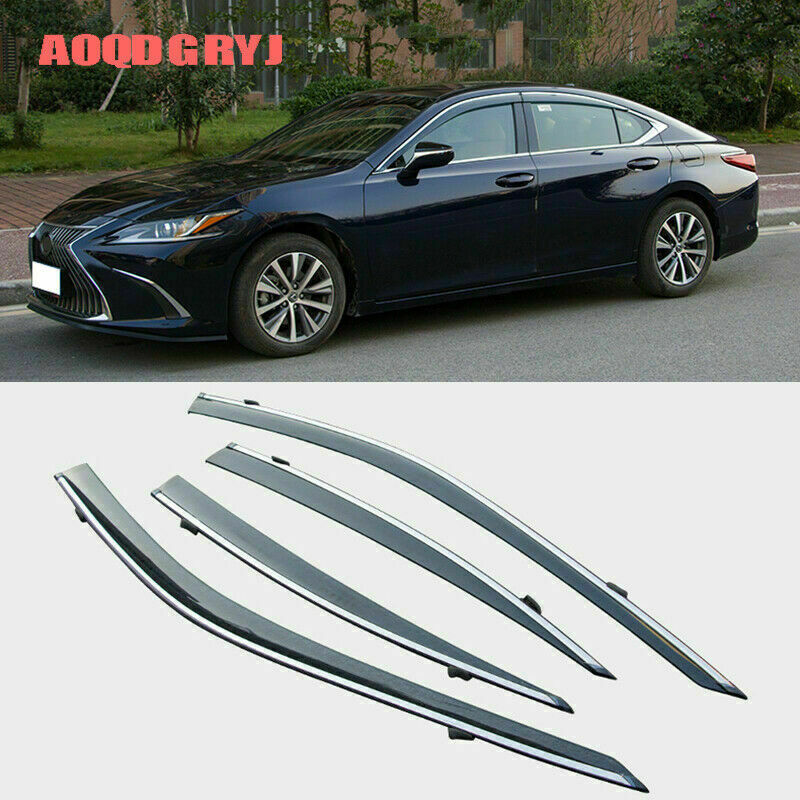 Smoky Window Visor Sun Rain Guard Vent Shades for Lexus ES350 300h 250 2019-2022
