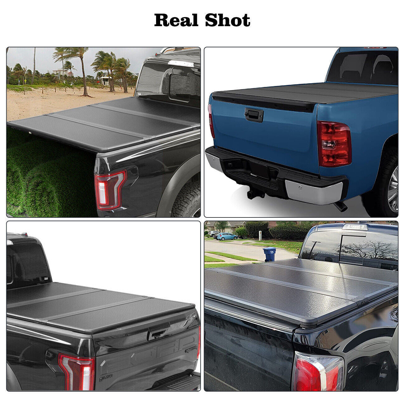 Hard 3-Folding Tonneau Cover for 2022-2024 for Toyota Tundra 5'7 Truck Bed KY