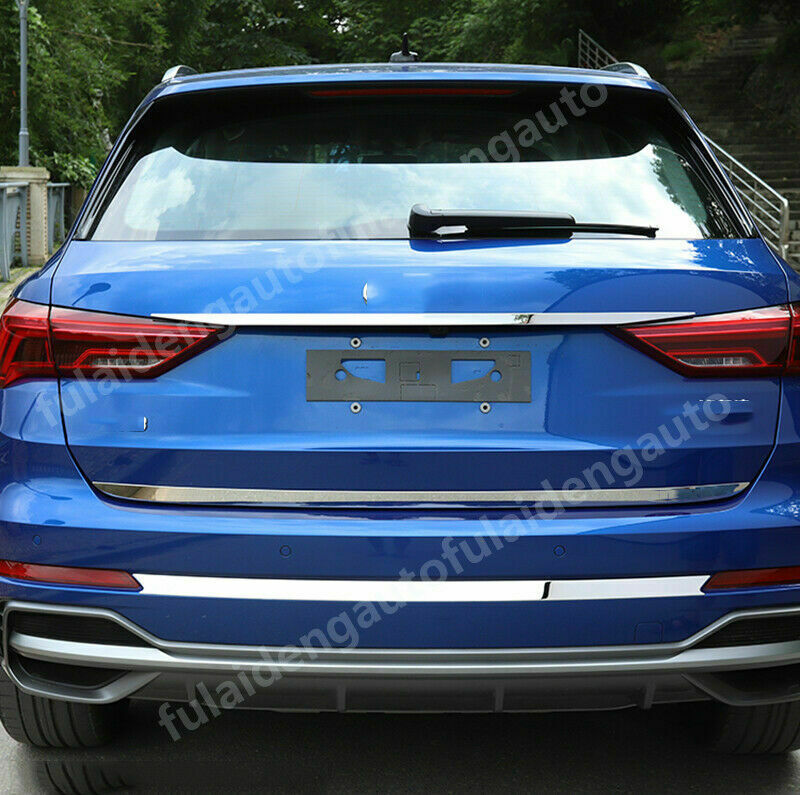 for Audi Q3 (F3) 2019-2021 Stainless Rear Trunk Tailgate Lid Cover Trim Strip