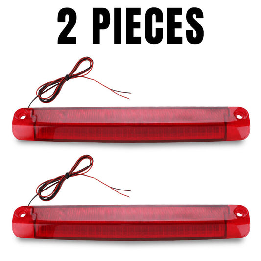 2Pcs 18 LED 12V 5W Car Tail Third Brake Stop Light Red Reversing Light Universal