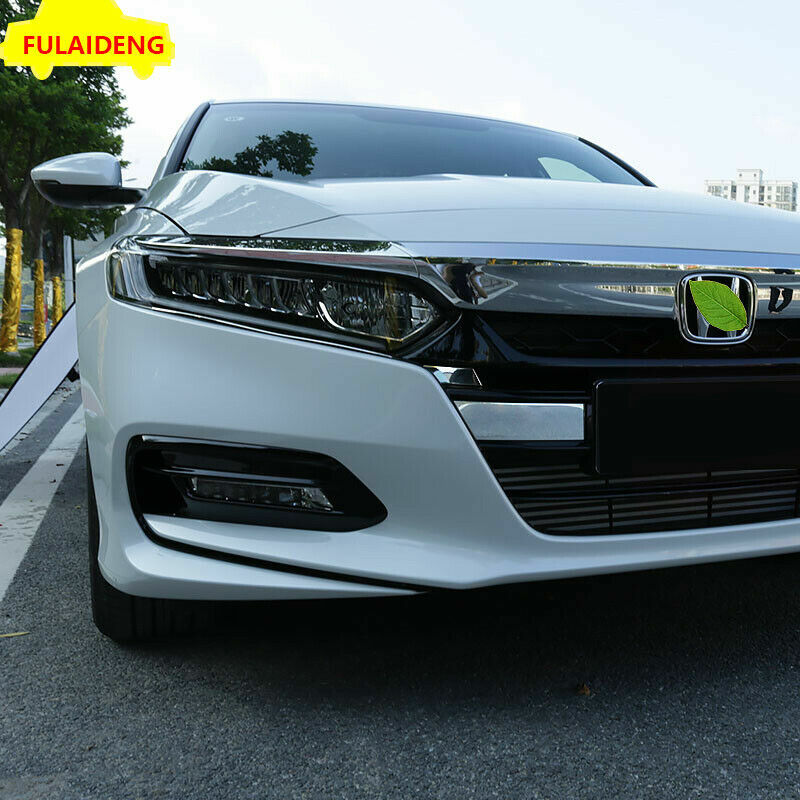 4X for Honda Accord 2018-2020 Front Bumper Grille Grill Trim Cover Decor Sticker