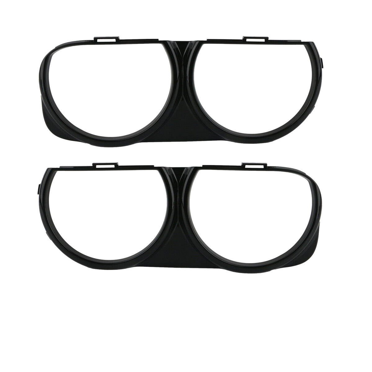 A pair of headlight bezel trims, left + right, applicable to for Dodge for Challenger 2015 - 2019