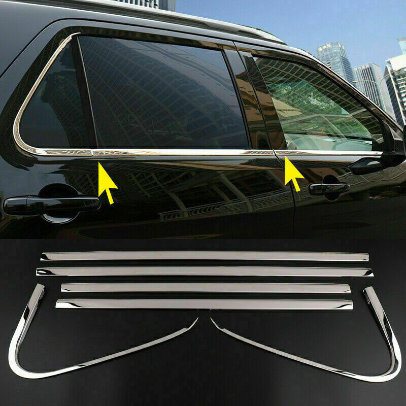6pcs for Ford Explorer 2011-2019 S.Steel Car Bottom Window Frame Sill Cover Trim