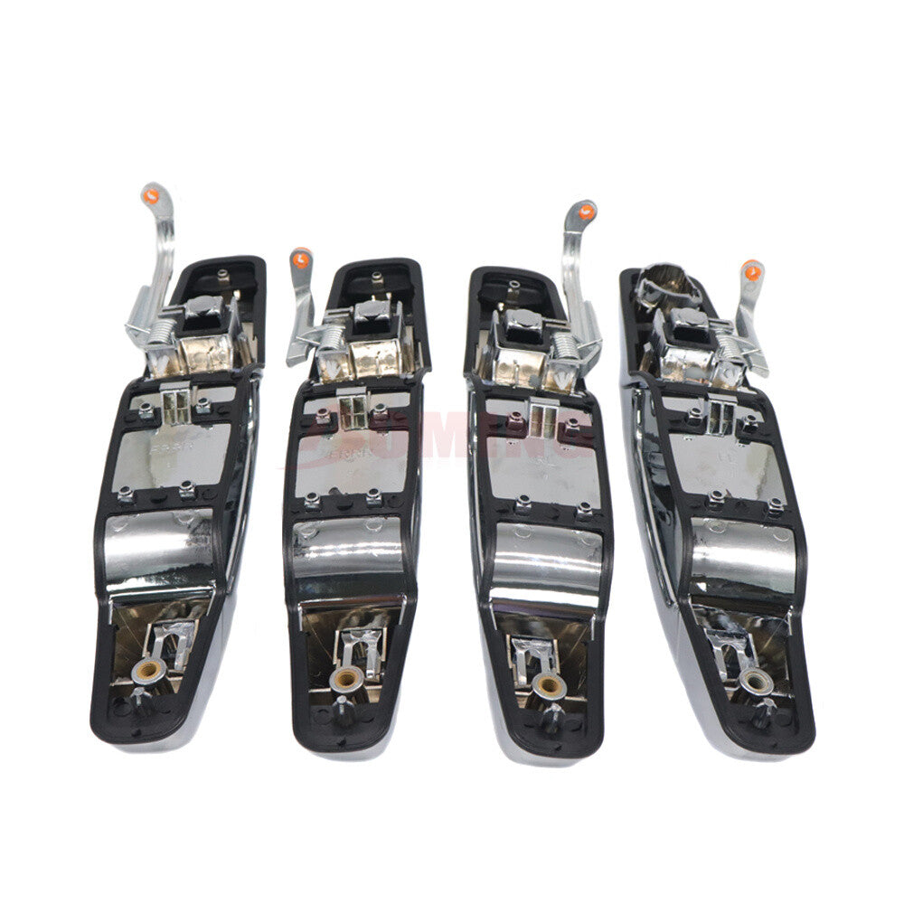 4P Chrome Exterior Door Handle Set for Chevy Tahoe for GMC for Yukon for Sierra Denali 07-13
