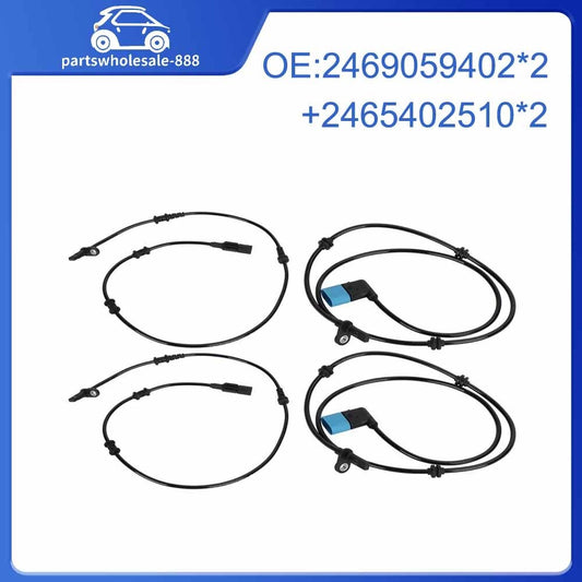 4 Front Rear ABS Wheel Speed Sensor for Mercedes W176 2469059402 2465402510 TP2