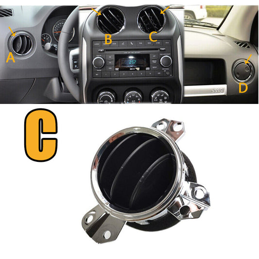 Suitable for Jeep Compass Patriot 2009 - 14 Front Dashboard Center Console Air Vent Socket