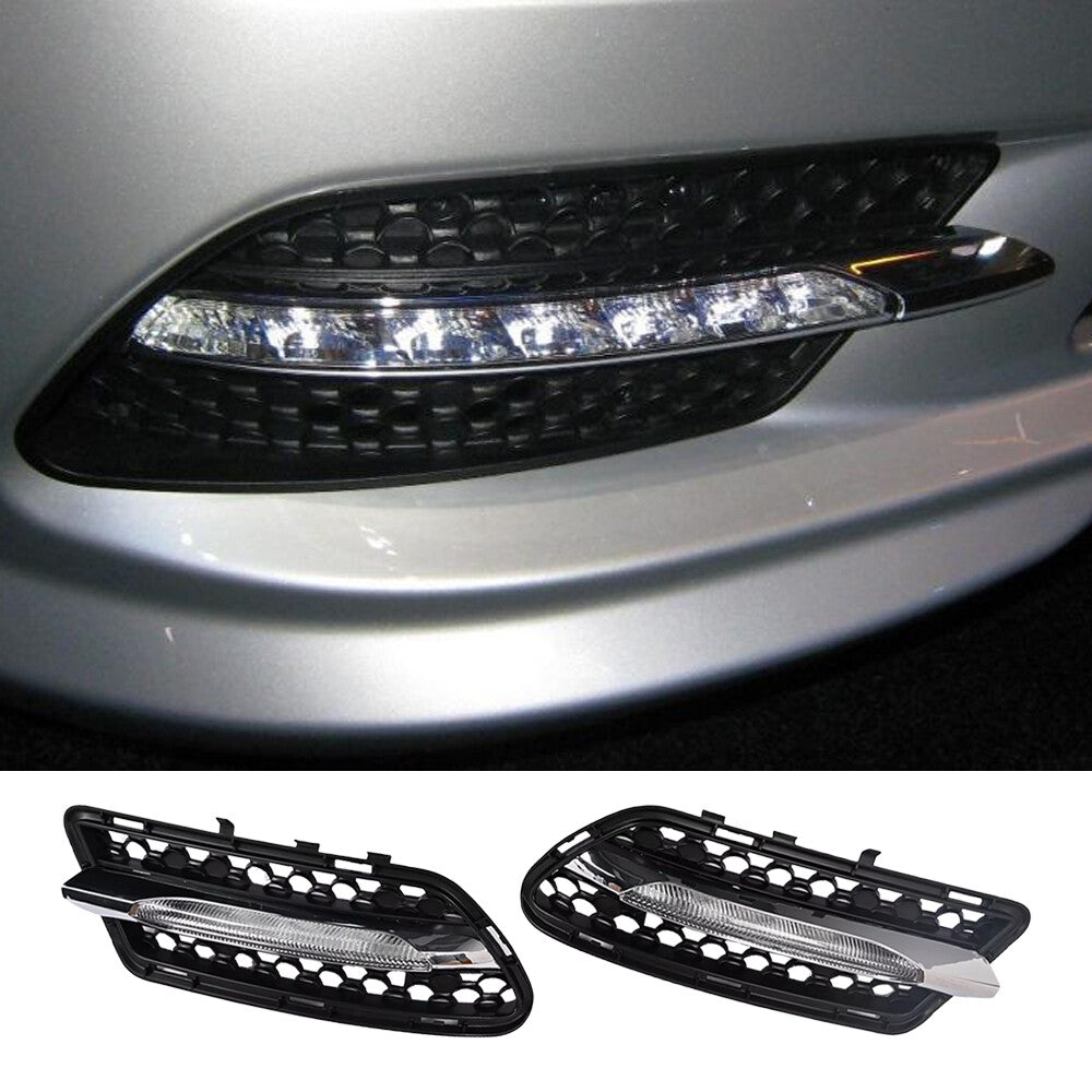 1set DRL Daytime Running Light Fog Lamp fit for Benz W212 E300 E350 AMG 2009-2013 AT