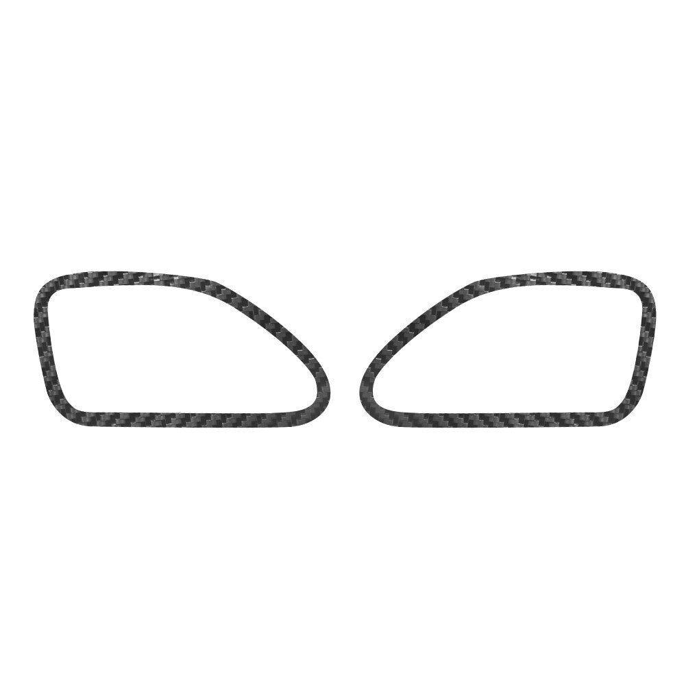 2Pcs Carbon Fiber Defogger Vent Frame Cover Trim for Chrysler 200 2011-2014