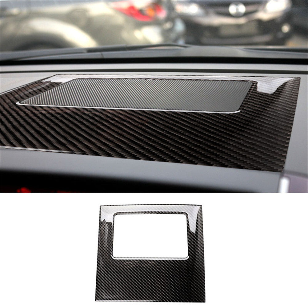 2X Carbon Fiber Center Air Vent Frame Cover Trim for Mazda CX-9 2010-2015