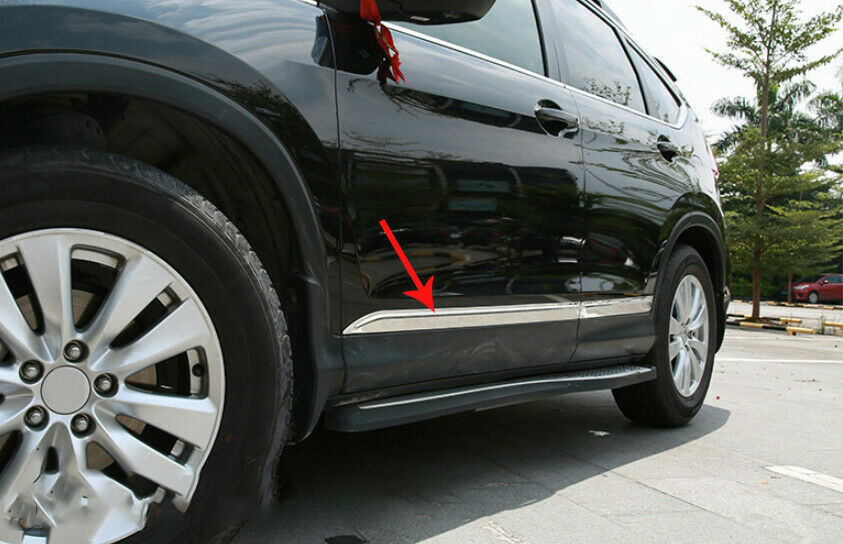for Honda CR-V CRV 2012-2016 Chrome Side Door Body Molding Cover Trims Stainless