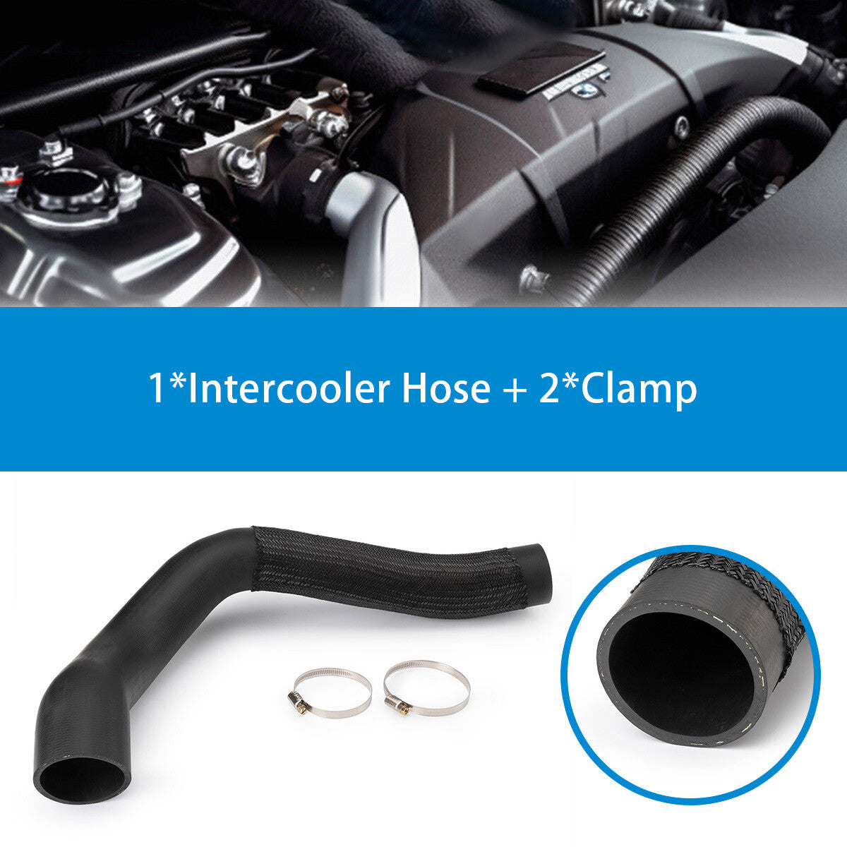 One brand new black 1505A200 tubing hose for Mitsubishi Pajero 2005-2014 3.2L diesel engines.