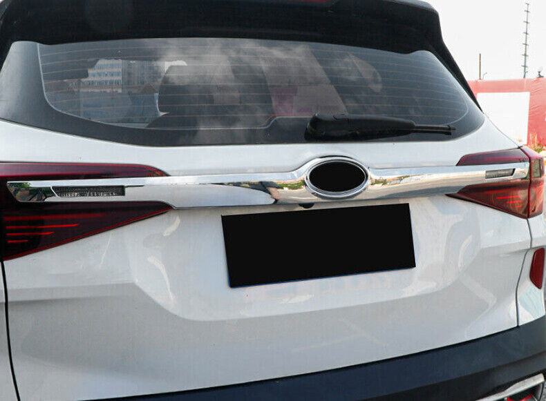 for Kia Seltos 2020-2023 Chrome ABS Rear Trunk Tailgate Lid Molding Cover Trim