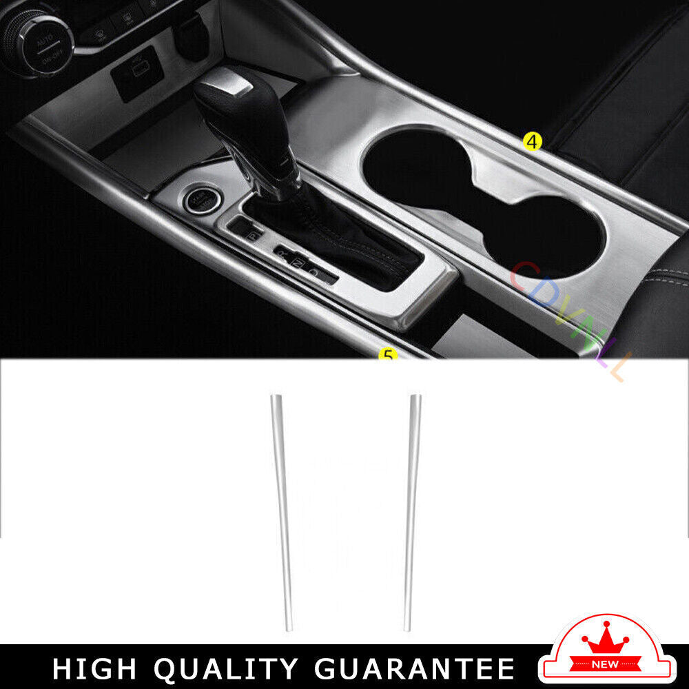 Gear Shift Both Side Cover Trim Fit for Nissan Altima 2019-2022 Silver Titanium