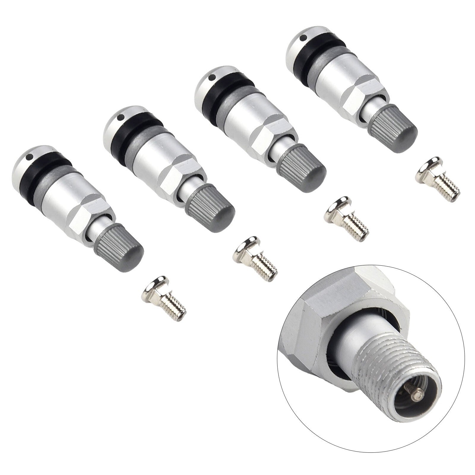 4-piece TPMS tire pressure sensor valve stem repair kit suitable for Series 5