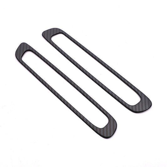 for Mazda 3 Axela 20-2021 Carbon Fiber Steel A Pillar Vent Air Outlet Frame Trim