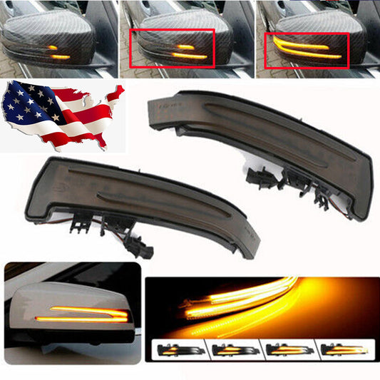 Dynamic mirror indicator turn signals for Mercedes-Benz W204 W212 LED