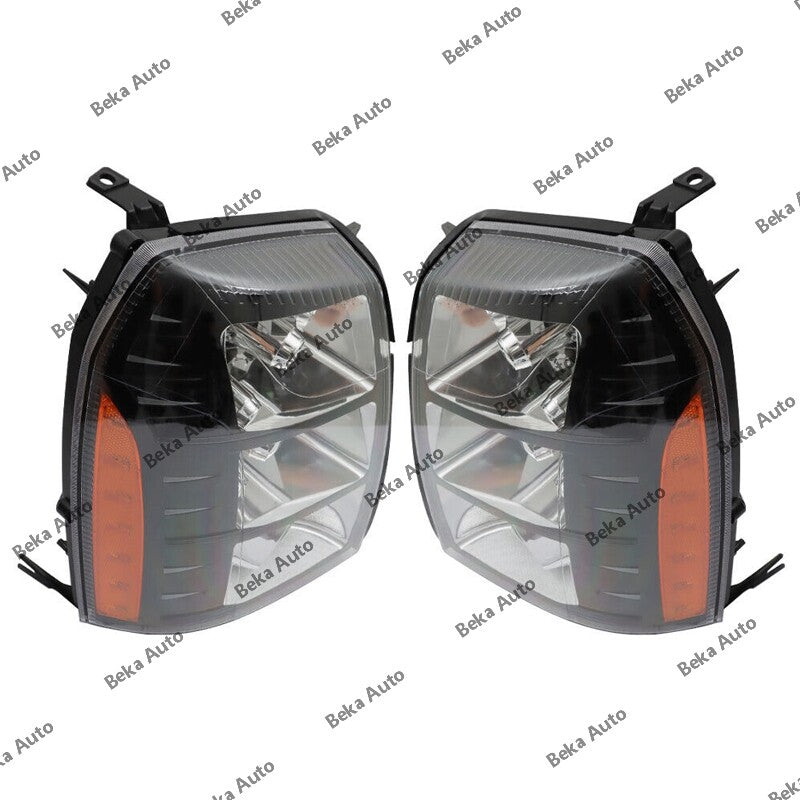 1 pair of for Cadillac for Escalade front bumper headlights (without bulbs) from 2007 to 2014