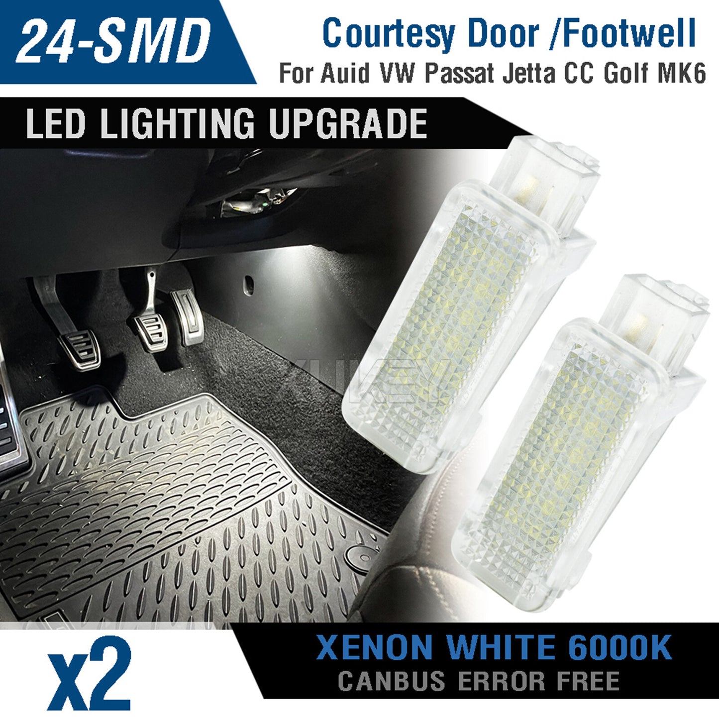 LED lighting lamp trunk lighting footwell for VW for Golf 5 6/7, for Audi B6 7