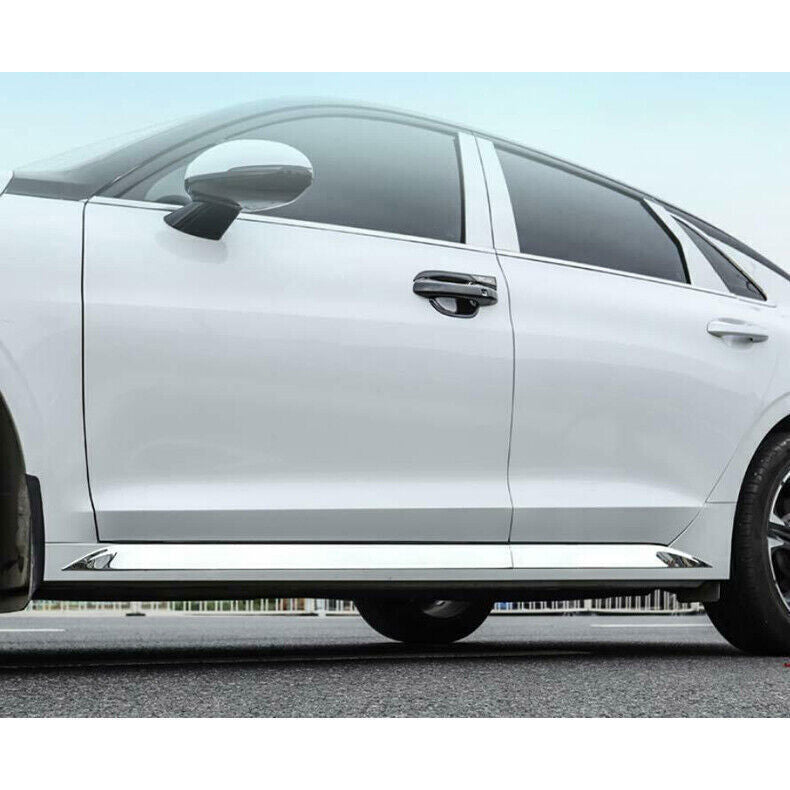 for Kia K5 2021-2024 Stainless Side Door Body Molding Skirt Guard Cover Trim 4X