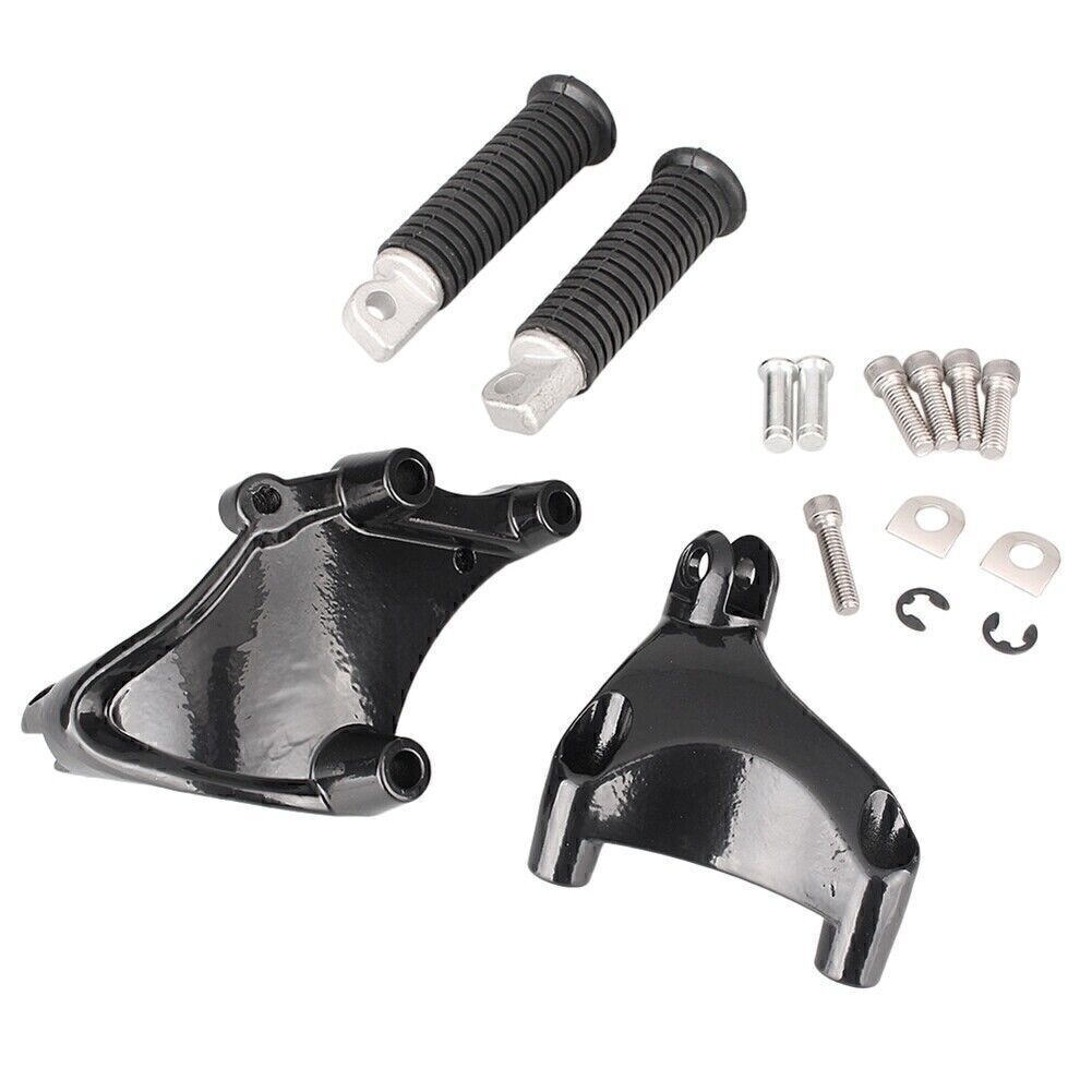 Rear Foot Peg Brake Pedal Footrest Bracket Fit for Harley Sportster XL883 1200 Black