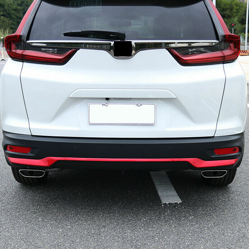 for Honda CRV CR-V 2020-22 ABS Red Rear Bumper Lid Cover Protector Guard Trim 3x
