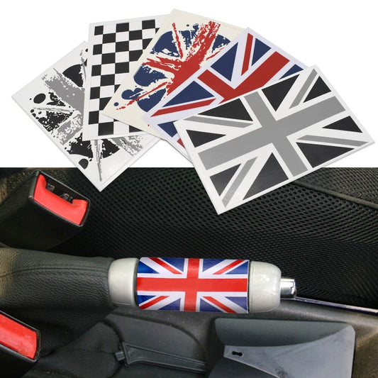 for Mini Cooper Car Handbrake Sticker Union Jack JCW Parking Brake Lever Trim