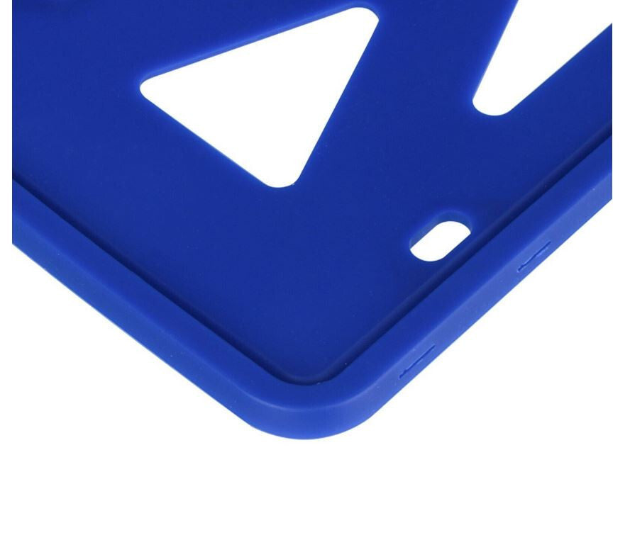1 piece of car license plate frame cover cap, rear boot, blue silicone, suitable  for ford