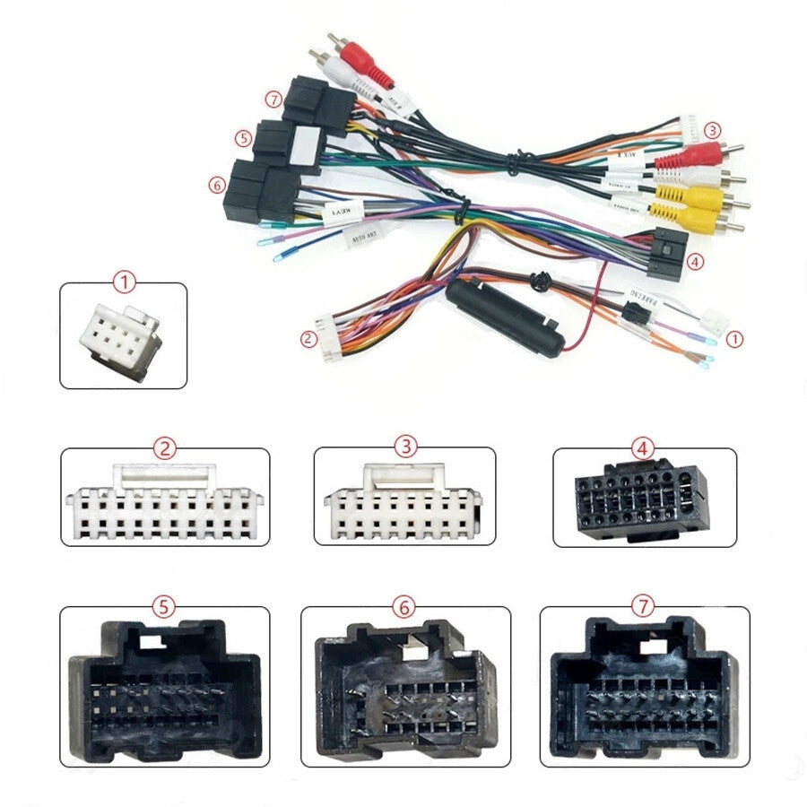 Car 16pin Android Audio Wiring Harness W/Canbus For Tahoe/Yukon/Suburban/ for Sierra